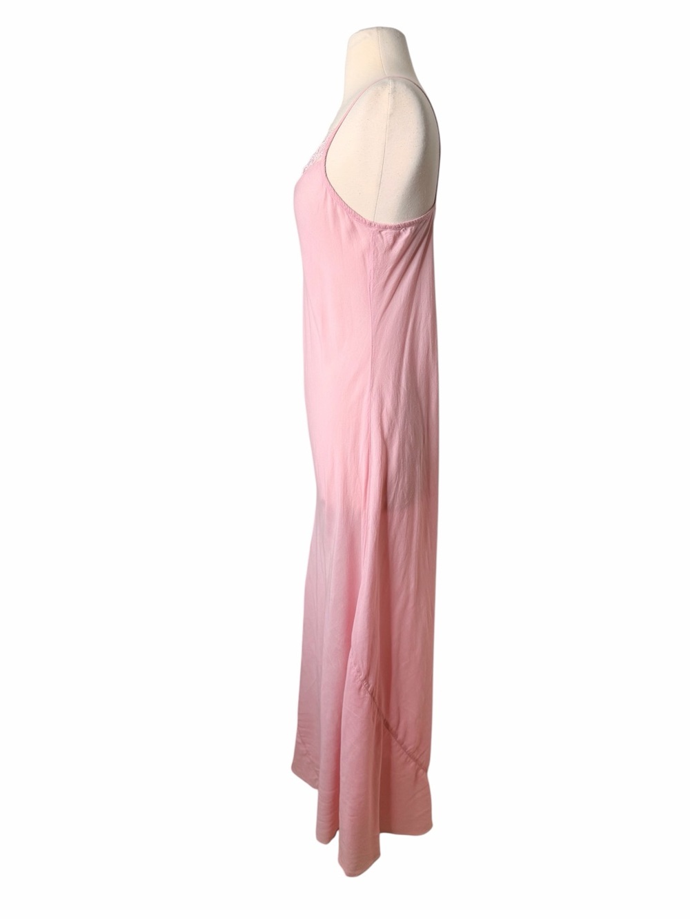 Vintage Cotton Lace Slip Maxi Dress. - Picture 4 of 7